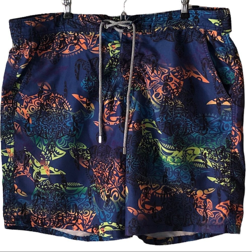 Bugatchi Polynesian Swim Trunks 